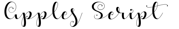 Apples Script font preview